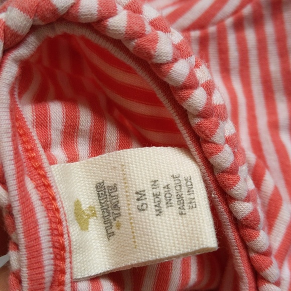 tucker + tate embroidered dot chambray mix dress 6 months baby girl - Picture 3 of 8